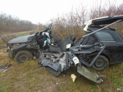 Két autó ütközött Villánynál (01.16.)