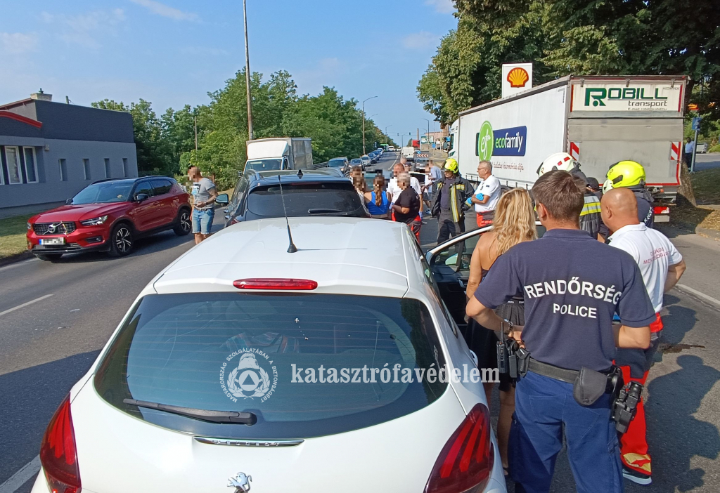 a baleset helyszíne