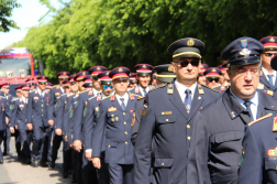 Mohács 150 - az ünnepség az állomány és a gépjárművek felvonulásával kezdődött. 