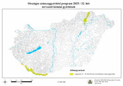 Szúnyoggyérítés 2025 / 32. hét tervezett