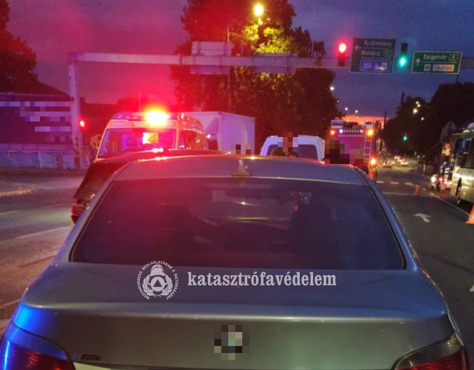 a kereszteződés, ahol a baleset történt