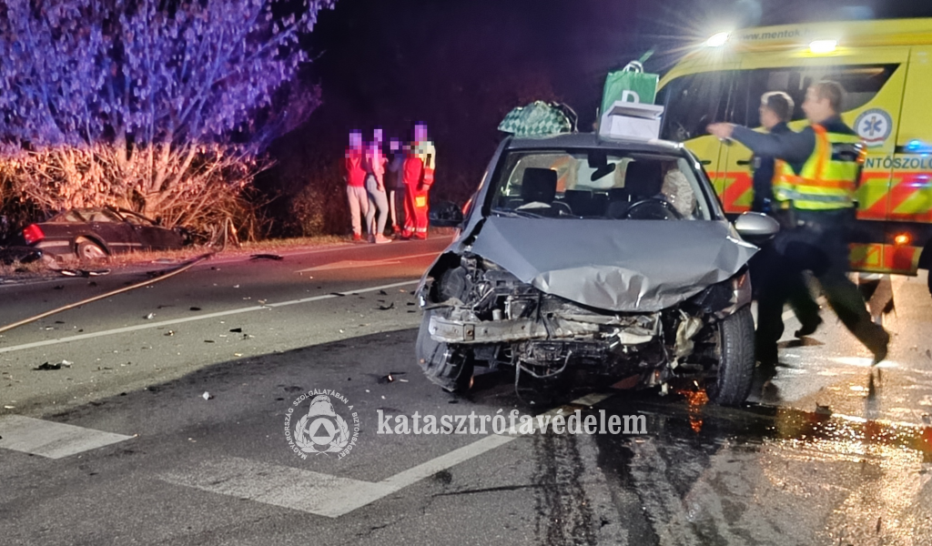 a baleset helyszíne