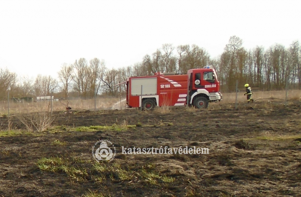 tűzoltóautó, tűzoltók a területen