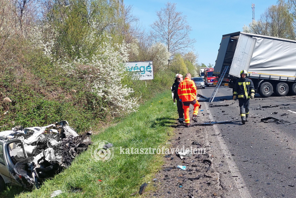 a baleset helyszíne