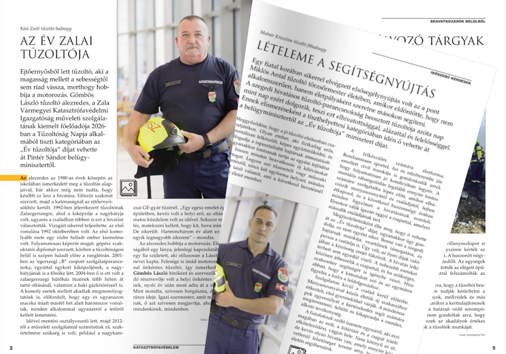 Megjelent a Katasztrófavédelem 123. elektronikus lapszáma