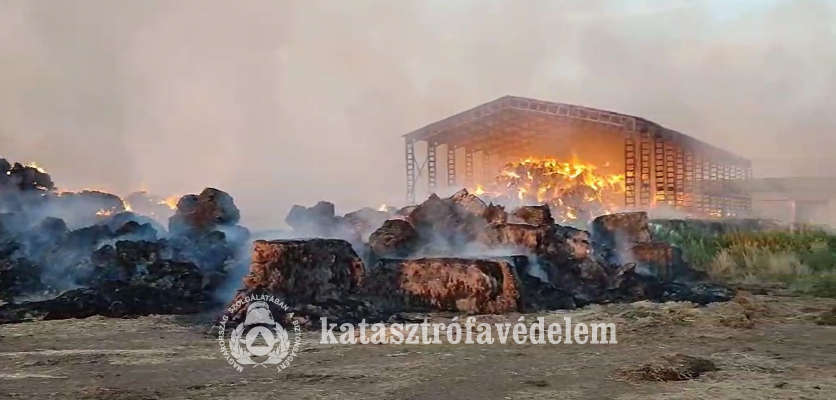 égő szalmatároló