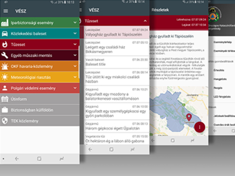 Hasznos segítség a BM Országos Katasztrófavédelmi Főigazgatóság okostelefonokra, valamint táblagépekre kifejlesztett, országosan és ingyenesen elérhető alkalmazása.