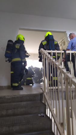 A tűzoltók valamennyi lakást átvizsgálták.